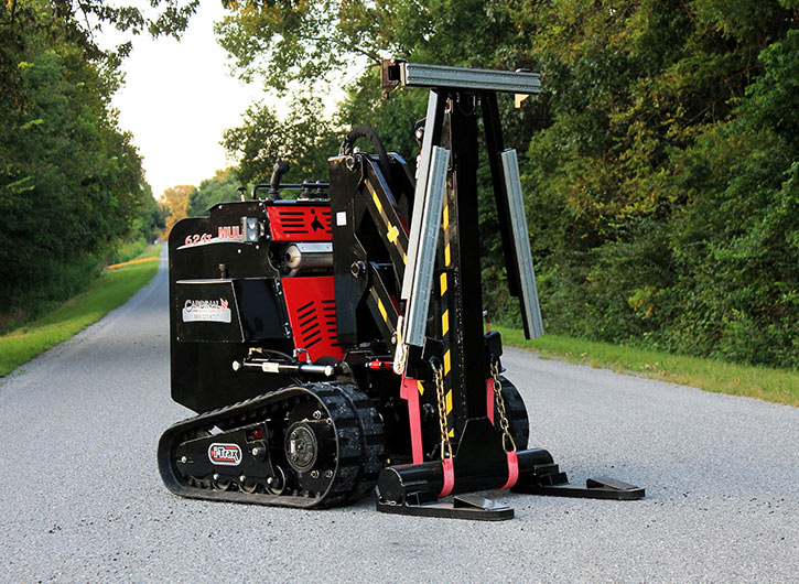 Cardinal Mule on a country road, an example of rent to own equipment